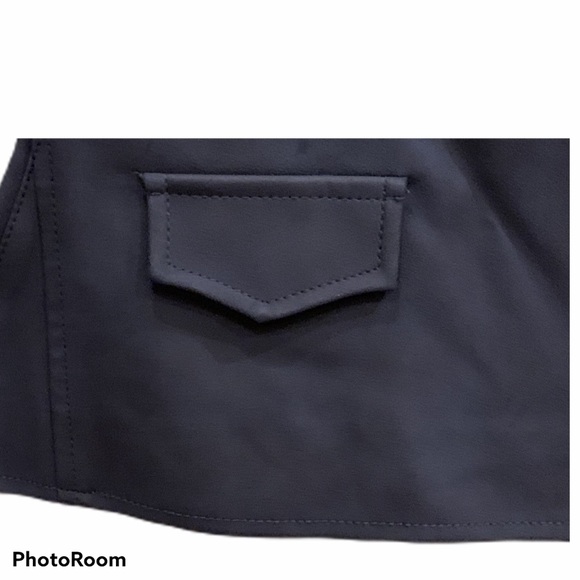 Nine West Moto Jacket Midnight Blue Faux Suede XL - Picture 7 of 8